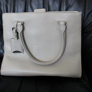 Tan big Danier Leather purse